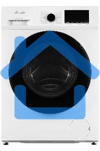 Стиральная машина с функцией сушки Monsher MWDM 665 Blanc белая, загрузка фронтальная 13кг, 1400 об/мин., класс: A
