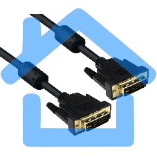 Кабель DVI dual link 1.8м ExeGate, позолоченные контакты