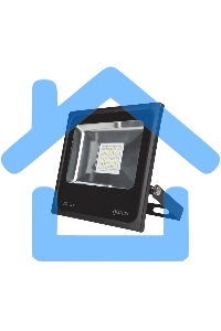 Прожектор светодиодный Gauss LED 20W IP65 6500К черный 1/16