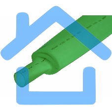 Термоусаживаемая трубка Rexant 40,0/20,0 мм, зеленая, упаковка 10 шт. по 1 м