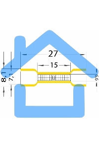 Соединительная гильза изолированная L-26 мм 4-6 мм² (ГСИ 6.0/ГСИ 4,0-6,0) желтая Rexant