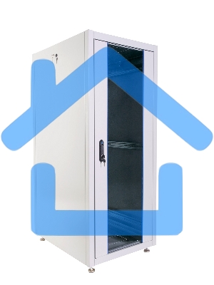 Шкаф телекоммуникационный напольный ЭКОНОМ 30U (600 × 600) дверь стекло, дверь металл