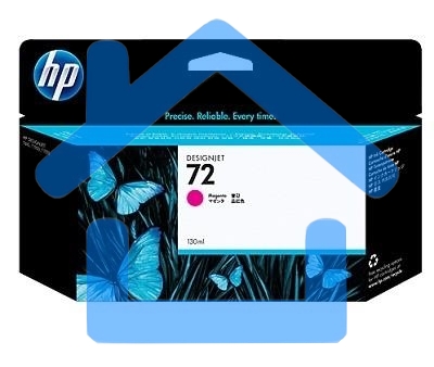 Картридж струйный HP №72 C9372A пурпурный для HP DJ T1100/T610 (130мл)
