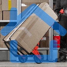 Тележка хозяйственная Matrix, складная, 2 колесная, грузоподъемность 150 кг