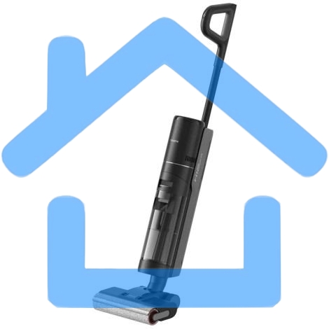 Пылесос моющий Dreame Wet and Dry Vacuum H12 Pro серый, питание от аккумулятора, 300 Вт, уборка влажная/сухая, пылесборник 0,9 л, работа от АКБ max - 35 мин