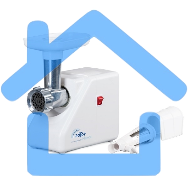 Мясорубка электрическая Ротор Макси ЭМШ 35/300-2 1500Вт белый