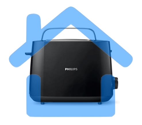 Тостер Philips HD2581/90 черный