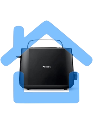 Тостер Philips HD2581/90 черный