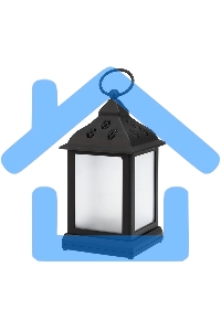 Декоративный фонарь Neon-night 11х11х22,5 см, черный корпус, цвет свечения RGB с эффектом мерцания