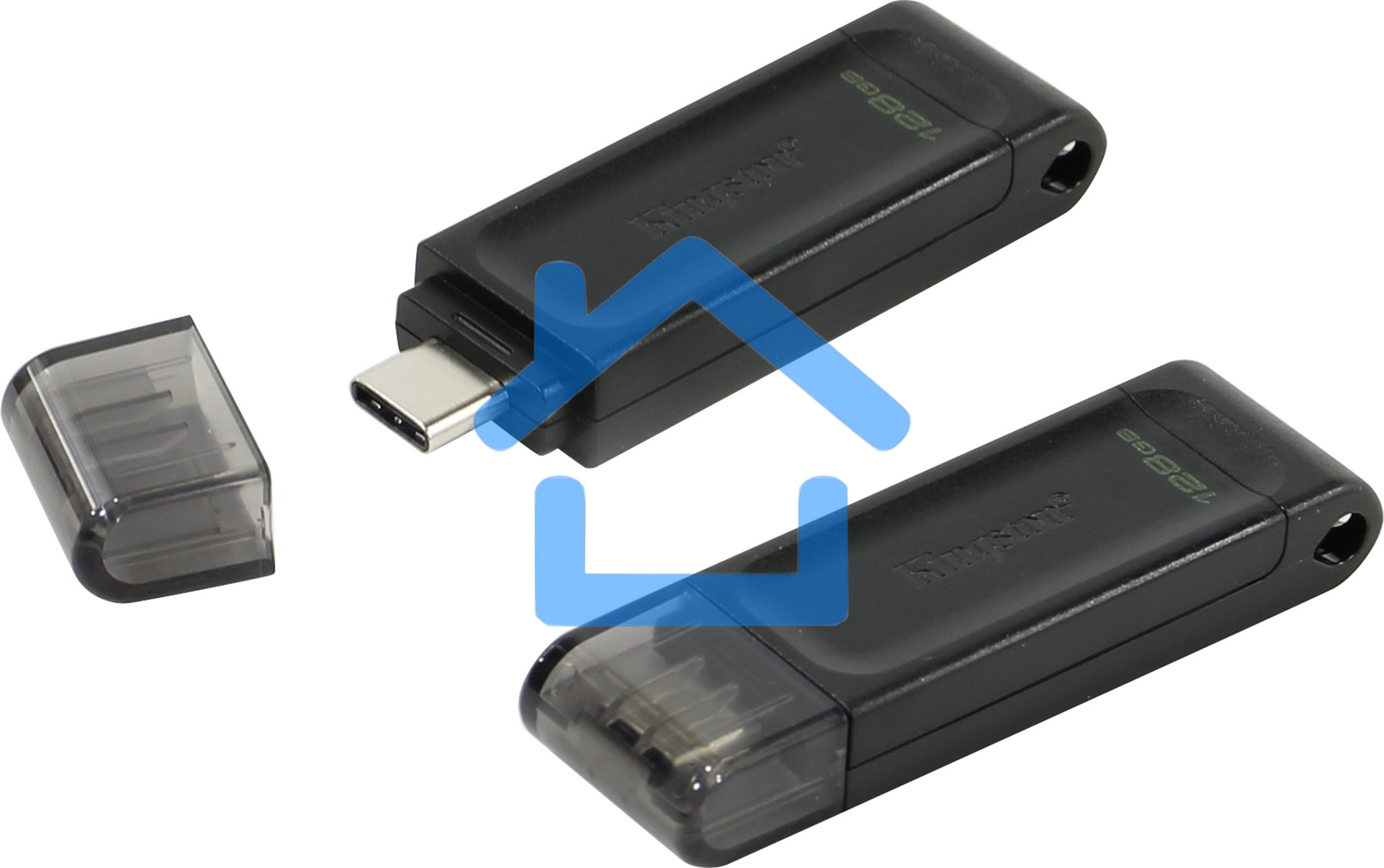Флешка USB R/W Kingston 128Gb DataTraveler DT70 <DT70/128Gb>, USB-C 3.2 Gen 1