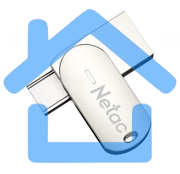 Флешка USB R/W Netac USB Drive U785C USB3.0+TypeC 64Gb, retail version