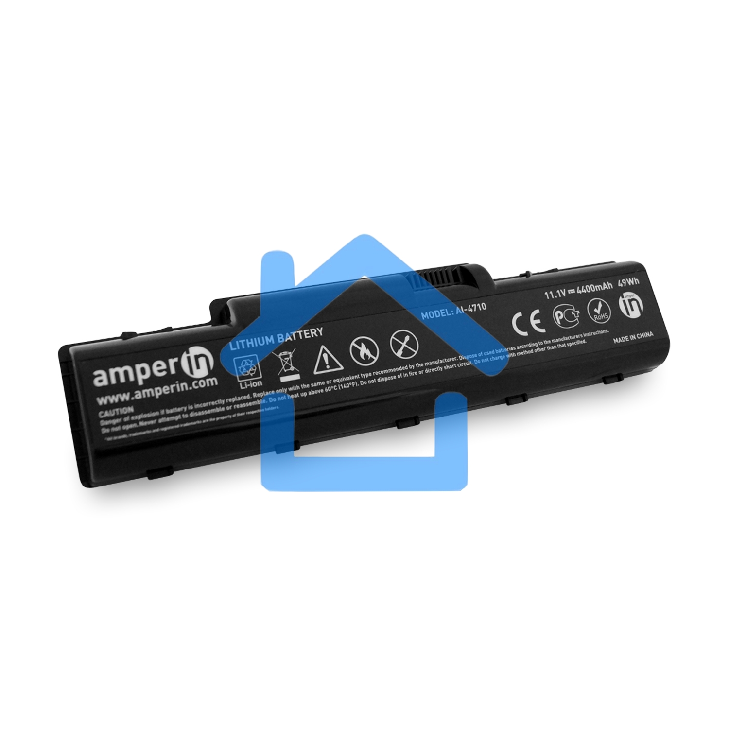 Аккумуляторная батарея Amperin для ноутбука Acer Aspire 2930, 4710 11.1V 4400mAh 49Wh