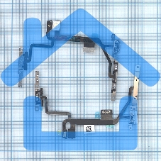 Шлейф кнопки включения и кнопок громкости для iPhone 8