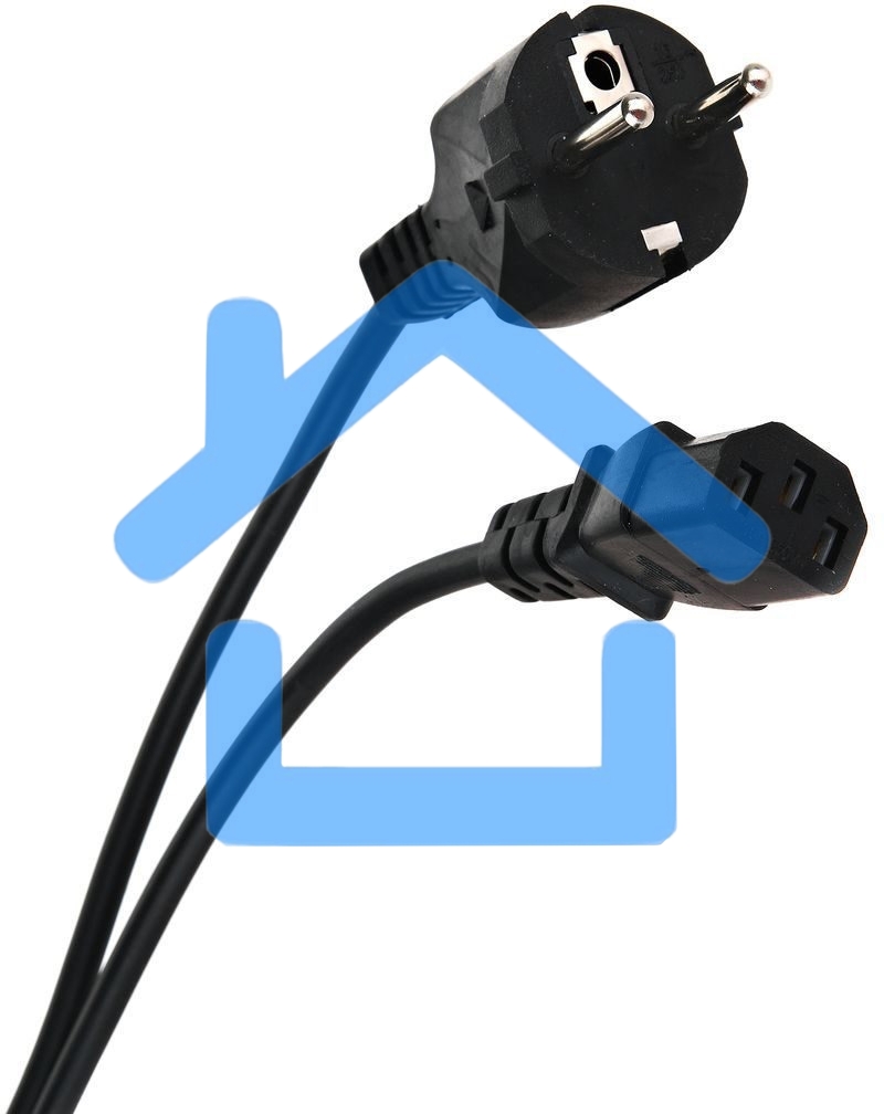Кабель компьютер - розетка 3m 220V (Европейский стандарт) VCOM/TELECOM