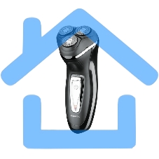 Электробритва Centek CT-2166 (хром/черный) ротор, АККУМУЛЯТОР + РАБОТА ОТ СЕТИ,триммер