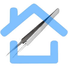 Пинцет прямой с острыми кончиками 125 мм (блистер) Rexant