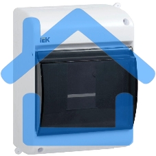 Бокс ОП КМПн 2/4 для 4 авт. выкл. прозр. крышка IP30 ИЭК MKP42-N-04-30-12