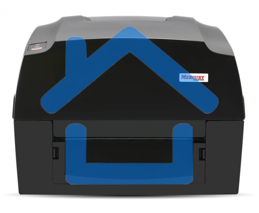 Термопринтер Mertech MPRINT TLP300 TERRA NOVA (для печ.накл.) 203 DPI стационарный черный