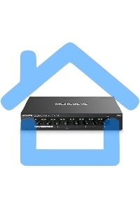 Настольный коммутатор Mercusys MS108GP с 8 гигабитными портами (7 портов PoE+)