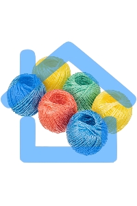 Набор шпагатов полипропиленовых Сибртех 93884 6 шт., 1200 текс, 2 мм, L 60 м, MIX цветов, Россия