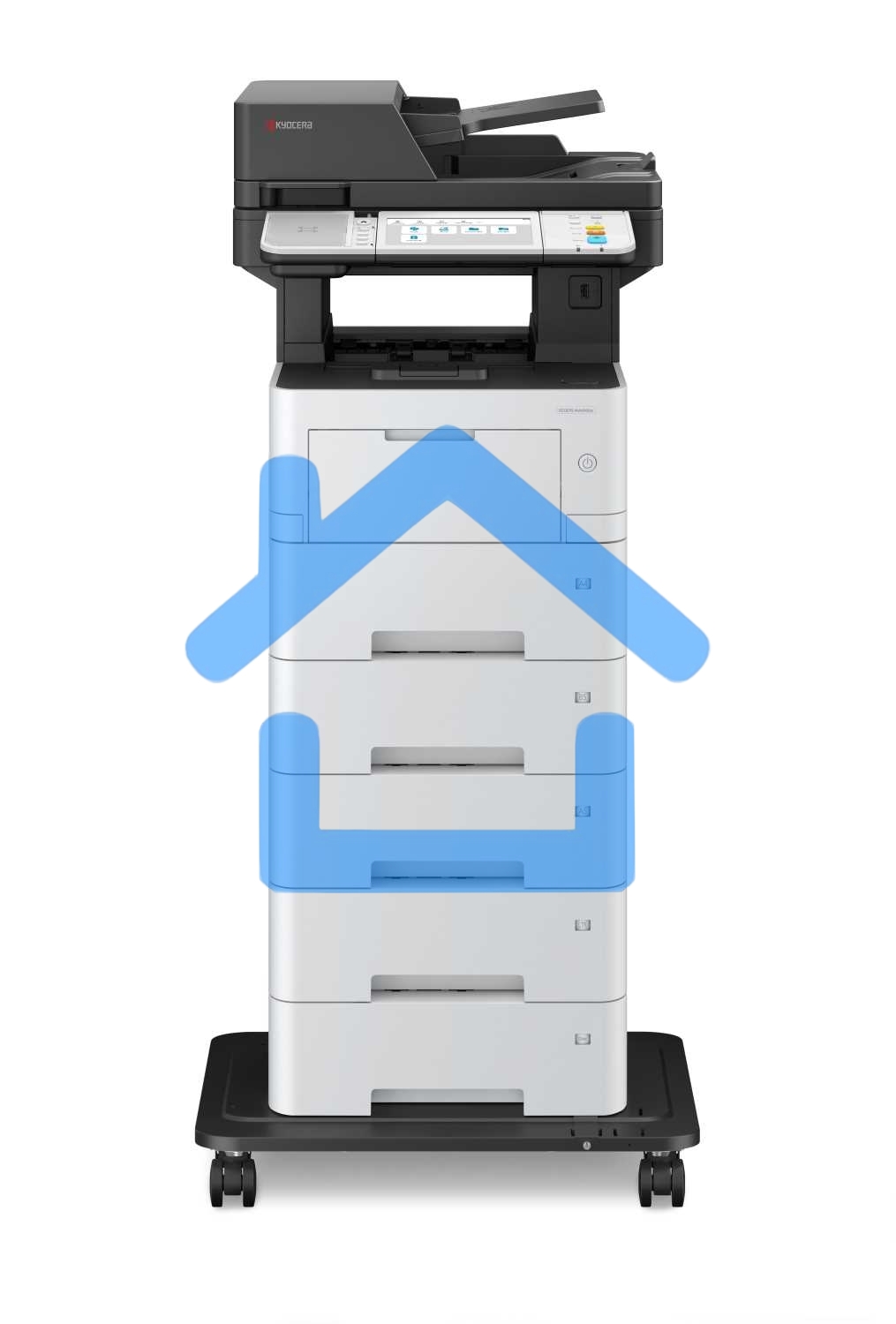 МФУ лазерное Kyocera ECOSYS MA4500ix (110C113NL0), A4, ч/б, печ. до 45 стр/мин., скан. до 60 стр/мин. (ч/б) 40 стр/мин. цвет, 1200 x 1200 dpi (печать) 600x600dpi (скан.), USB, RJ-45, Air Print, Mopria