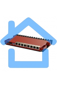 Маршрутизатор MikroTik L009UiGS-RM, 8*1Gbit, 1*SFP 2.5Gbit(вилка US)