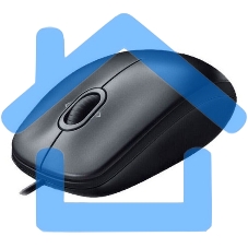 Мышь проводная Logitech M100/100R DARK/GREY (темно-серая/черная), 1000 dpi, USB, кнопки - 3