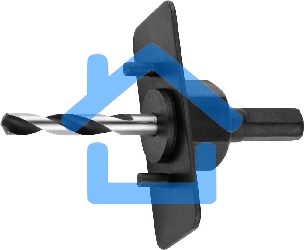 Переходник ЗУБР 29558_z01державка ЭКСПЕРТ с центрир.сверлом для коронок по дереву 32-127мм