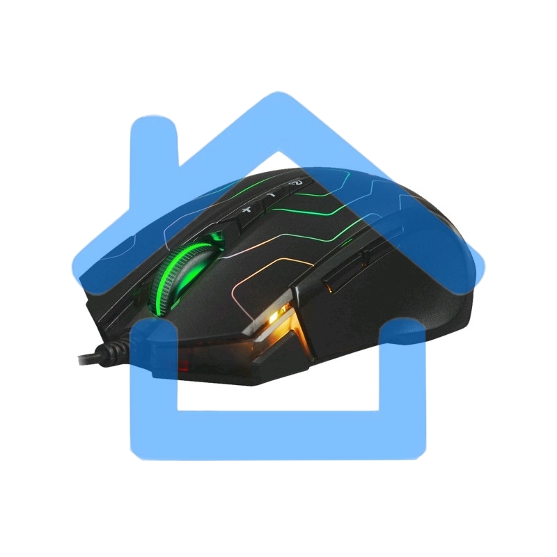 Мышь проводная A4Tech X89 черный, 2400 dpi, USB, кнопки - 8