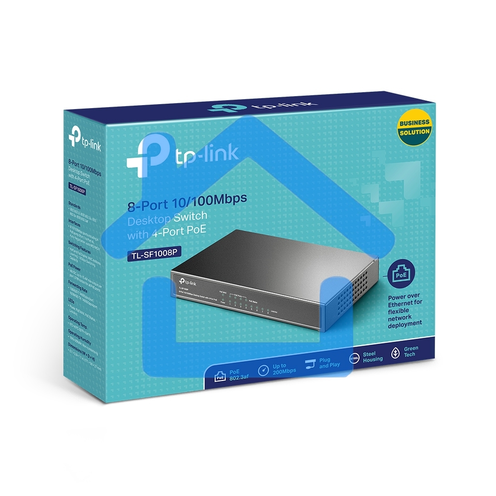 Коммутатор TP-Link SMB TL-SF1008P Коммутатор 8-port 10/100M Desktop PoE Switch