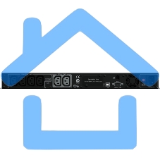 Источник бесперебойного питания Line-Interactive CyberPower PR1000ELCDRT1U 1000VA/800W USB/RS-232/EPO/SNMPslot (6 IEC С13)