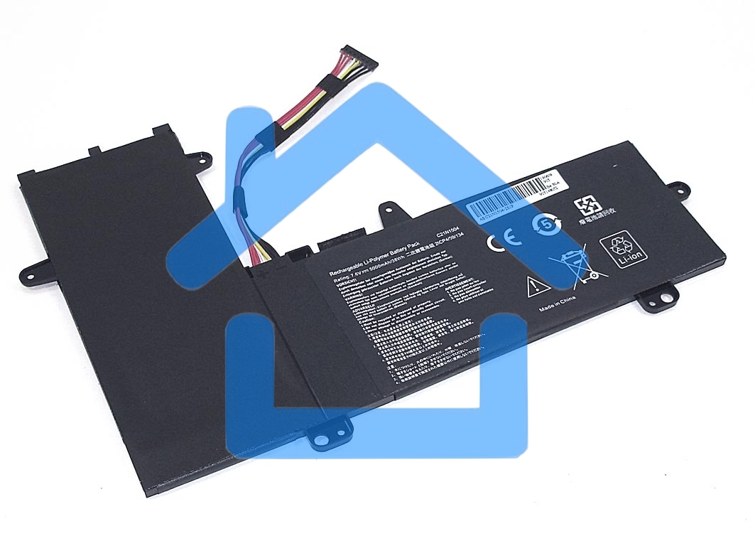 Аккумуляторная батарея для ноутбука Asus E205SA 7.6V 38Wh OEM черный