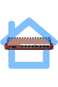 Маршрутизатор MikroTik L009UiGS-RM, 8*1Gbit, 1*SFP 2.5Gbit(вилка US)