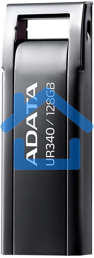 Флешка USB ADATA UR340 (AROY-UR340-128GbK), 128Gb, USB 3.2, R/W 100/30, черный