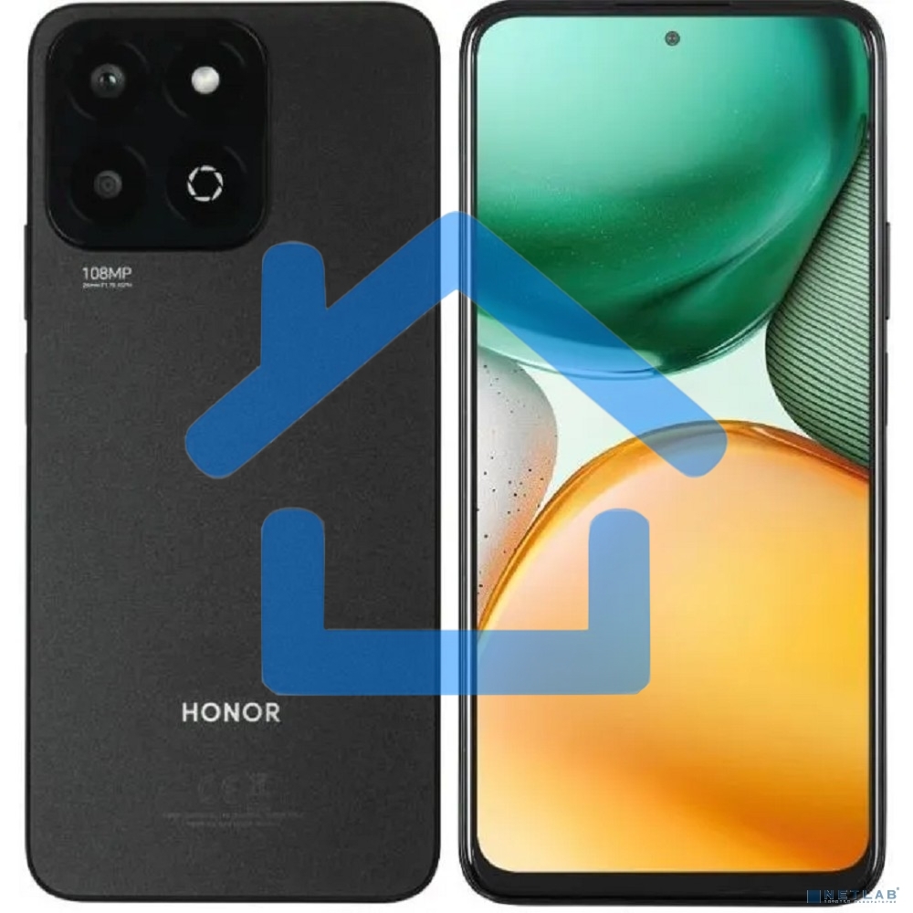 Смартфон Honor X7c, 6/128Gb, черный