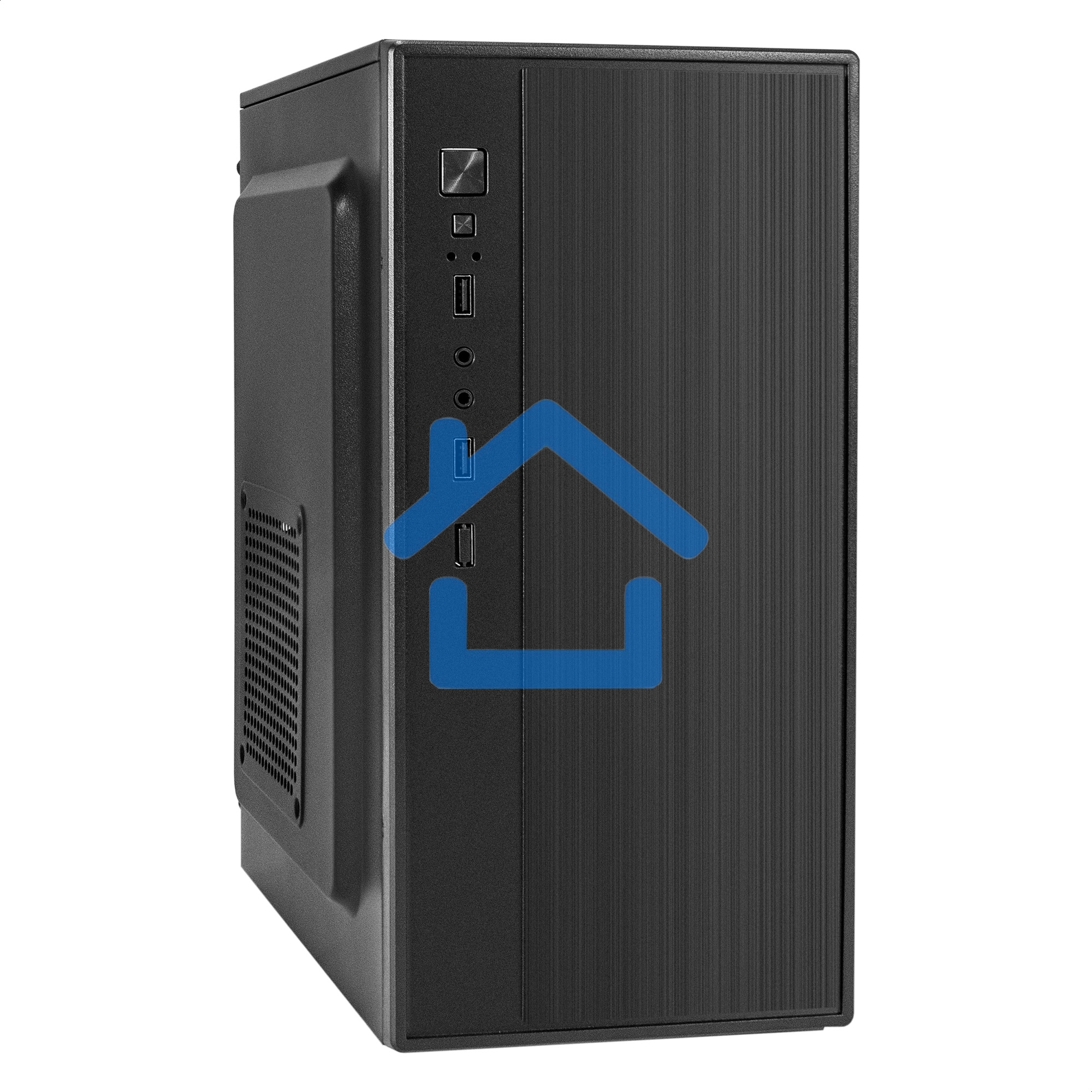 Компьютерный корпус Minitower ExeGate BAA-408-AAA450 (mATX, БП AAA450 с вент. 8см, 2*USB, HD Audio, черный)