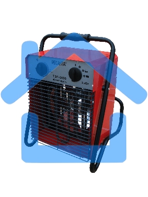 Тепловые пушки Ресанта ТЭП-3000 67/1/2 Тепловая электрическая пушкаквадратная, 220В, вентилятор/1500/3000 Вт, 6,1 кг