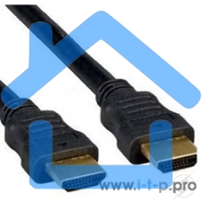 Кабель Cablexpert HDMI CC-HDMI4F-6, 19M/19M, v2.0, медь, позол.разъемы, экран, плоский кабель, 1.8м, черный, пакет