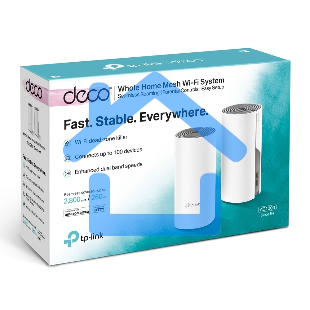 Роутер TP-LINK DECO E4(2-PACK) AC1200 Домашняя Mesh Wi-Fi система
