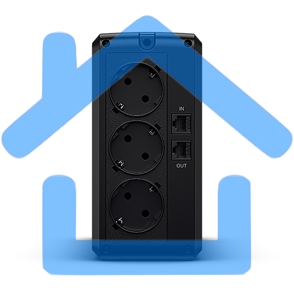 Источник бесперебойного питания CyberPower Line-Interactive UT850EG, 850VA/425W, USB/RJ11/45, (3 EURO)