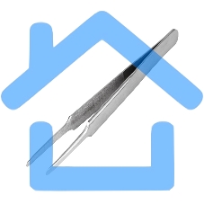 Пинцет прямой с закругленными кончиками 125 мм (блистер) Rexant