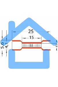 Соединительная гильза изолированная L-26 мм 0.5-1.5 мм² (ГСИ 1.5/ГСИ 0,5-1,5) красная Rexant