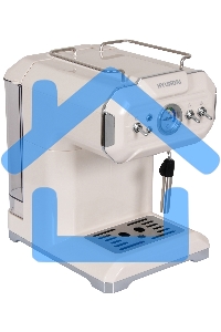 Кофеварка рожковая Hyundai HEM-5300 бежевый/серебристый, исп. кофе - молотый, 1.5 л, 850 Вт, 20 Бар