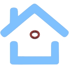 Уплотнитель штуцера входа ЗУ Bosch, Siemens, Nivona