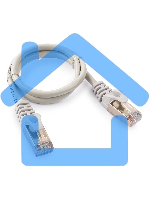 Патч-корд FTP Cablexpert кат.5e, 0.5м, литой, многожильный (серый)