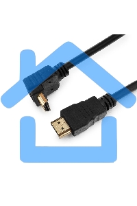Кабель Cablexpert HDMI CC-HDMI490-10, 19M/19M, v2.0, медь, позол.разъемы, экран, угловой, 3м, черный, пакет