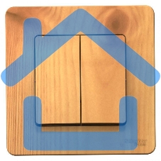 Выключатель 2-кл. СП BLANCA (сх.5) 10А 250В ясень SchE BLNVS010505