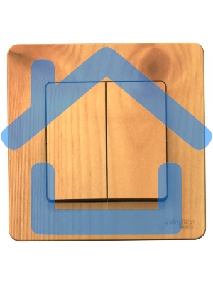 Выключатель 2-кл. СП BLANCA (сх.5) 10А 250В ясень SchE BLNVS010505