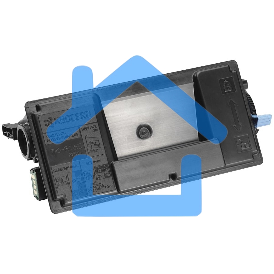 Картридж лазерный Kyocera TK-3160 (1T02T90NL0/1T02T90NL1) черный для P3045dn/P3050dn/P3055dn/P3060dn 12500 стр.