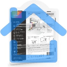 Лента светодиодная Basic Gauss 12V 10W/m 700lm/m RGB IP20 LED 5m 1/100